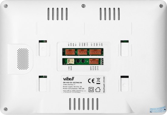 Vibell modulaire video deurintercom set met groot 7 inch scherm