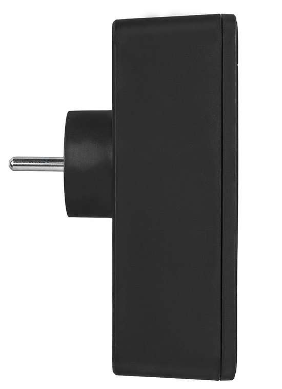 Maclean MCE248 F/B - Stekker - 3-voudige splitter 2x USB-A 2x USB-C - Zwart