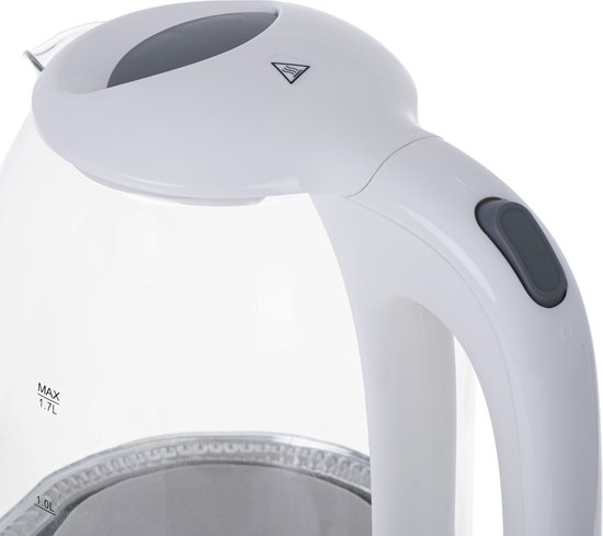Mesko 1302W - Waterkoker - Glas - Wit - 1.7 liter - 2200 Watt