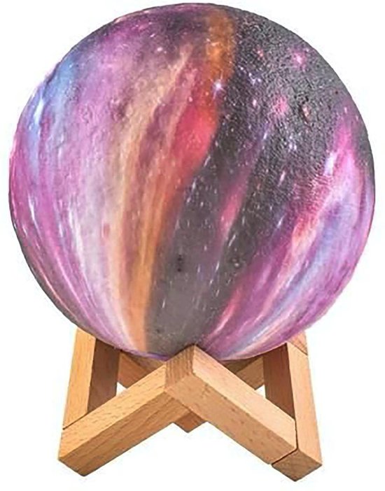 Ruhhy Maanlamp 15cm - 16 Kleuren met Afstandsbediening voor Sfeervolle Verlichting