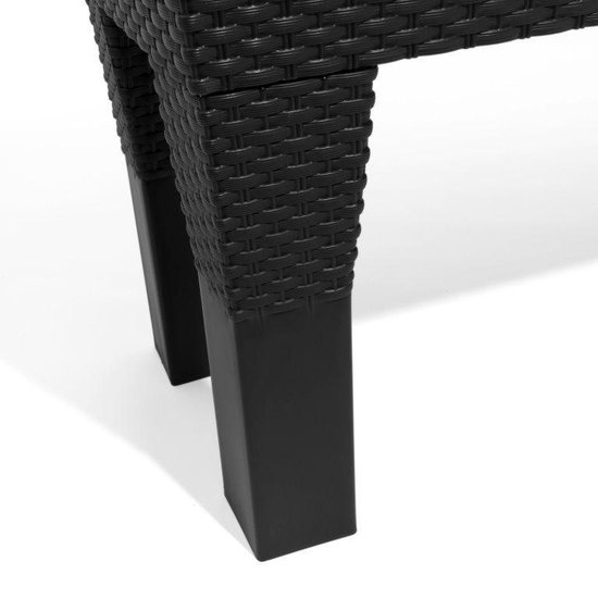 Prosperplast Bloembak/plantenbak op poten Rato - met irrigatiesysteem - antraciet - 60 x 25 x 46 cm