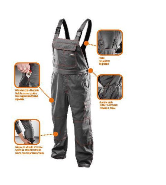 Neo Tools Werkoverall Basic S/48 65% Polyester 35% Katoen 245 Gr/m2 CE-EN340