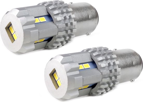 AMiO LED CANBUS 3020 22SMD UltraBright 1157 BAY15D P21/5W Wit 12V/24V