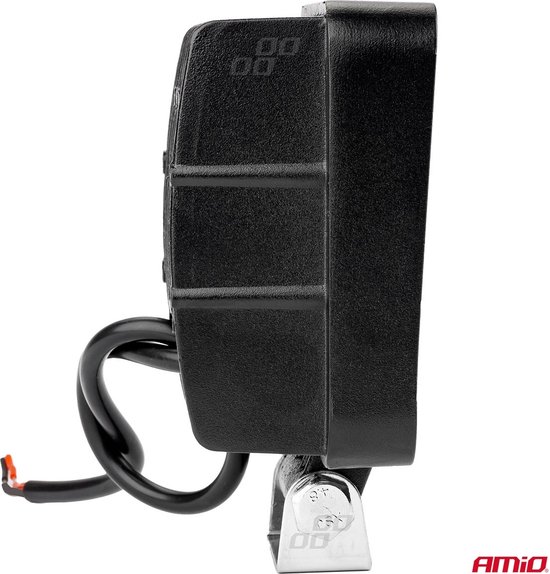 AMiO Krachtige Werklamp AWL05 EMC 108x108 48W PLAT 9-60V Verstraler Spot Robuust Offroad
