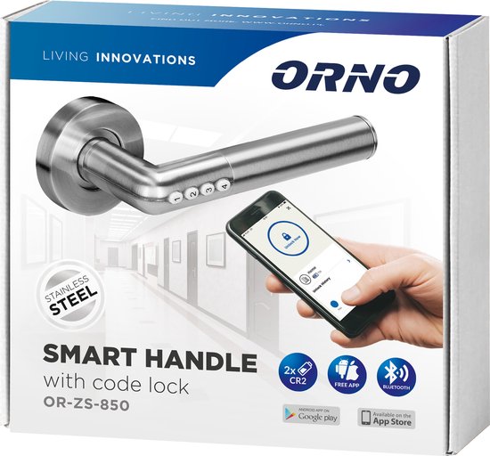 Orno OR-ZS-850 Serie - Elektrisch deurslot - PIN en Bluetooth - IP20