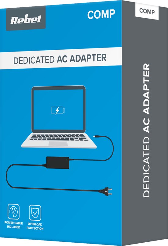 Rebel - Laptop Oplader - 90W - 19V - 4,62A