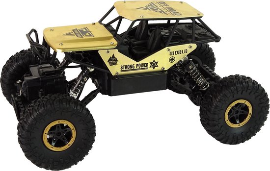 R/C auto - offroad - 26x14x17cm - 1:18 - zwart goud