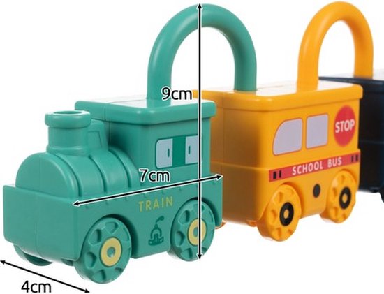 Kruzzel Puzzel Speelset - Voertuigen en Sleutels - Voor Kinderen