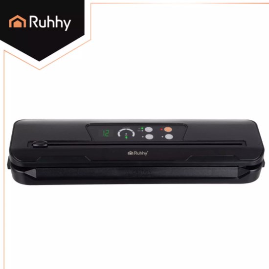 Ruhhy vacuummachine – 80 kPa sealer met snijder, 10 zakken en dry/wet-functie