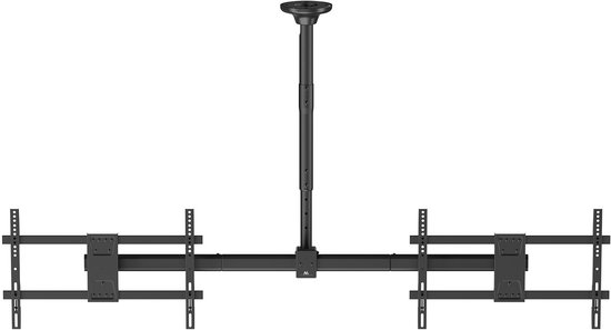 Maclean plafondbeugel voor twee TV's, max. belasting 2x40kg, 34-60", max VESA 600x400, MC-111 B