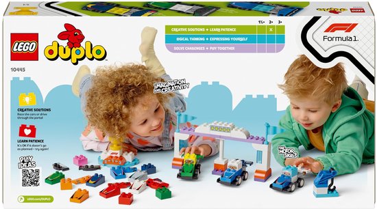 LEGO DUPLO Stad F1® team racewagens en coureurs - 10445