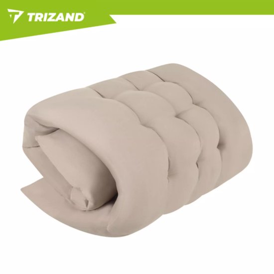 Trizand 3-in-1 tuinligstoel voor terras, tuin of strand met verstelbare rugleuning, beensteun en dik wasbaar kussen