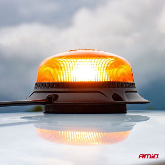 AMiO Stroboscoop Zwaailicht Waarschuwingslamp W213BL 12/24V IP56 Oranje R65 R10