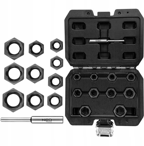NEO Gereedschap: Set voor Beschadigde Moeren & Bouten (11 Stuks)