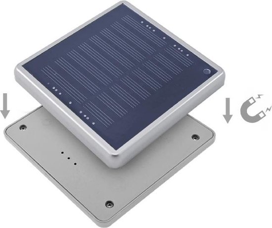 Maclean MCE124 - Solar LED Paraplu Tuinverlichting - Koel Wit