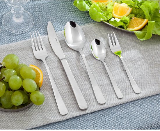 KINGHOFF 3519 - luxe bestekset koffer - 72 delig - 12 persoons - Modern bestek
