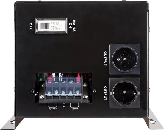 Wall-mounted uninterruptible power supply KEMOT PROsinus-2200 converter with pure sine wave and charging function 12V 230V 2200VA/1600W