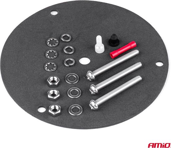 AMiO LED Zwaailicht Noodverlichting met Magneet 80LED 12/24V Oranje