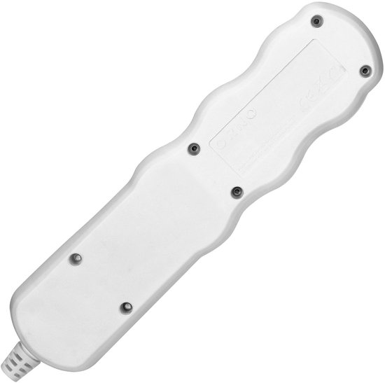 Stekkerdoos met schakelaar - Verdeelstekker 3-voudig - Stekkerblok zonder snoer/kabel - Wit