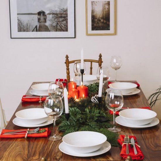 Ruhhy Grote Kerstkrans 60cm - Stijlvol en Duurzaam voor Deur en Interieur