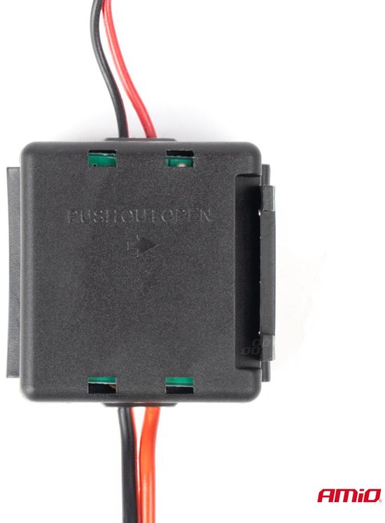 AMIO Car Power Signaal Filter met Plug 12V 24V - Anti Interferentie DC DC Converter Auto