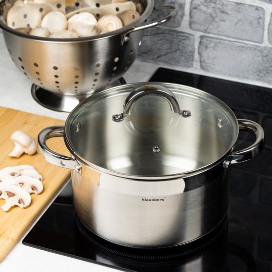 Klausberg 7125 - kookpan met deksel - 4,0L - Ø22 cm
