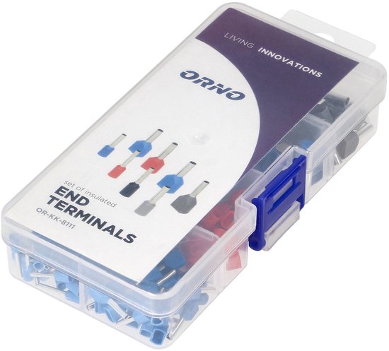 ORNO Geïsoleerde adereindhulzen - Assortimensdoos - 350 Stuks