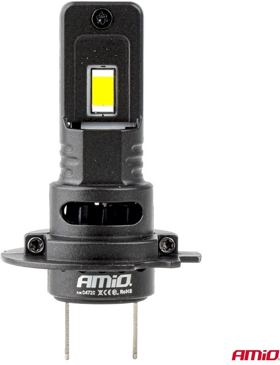 AMiO F25 PRO BLACK Edition H7 LED Koplampen 12/24V – 7646 Lumen 6000K Daglichtwit FULL CANBUS