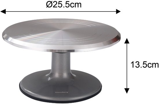 Klausberg 7771 - Roterende etagere - staal - 25 cm