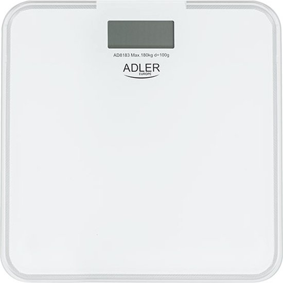 Adler AD 8183 weegschaal Vierkant Blauw, Wit Elektronische weegschaal