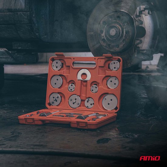 AMiO Remzuiger Terugstel Set 22 Delig - Brake Piston Compression en Wind Back Tool Kit
