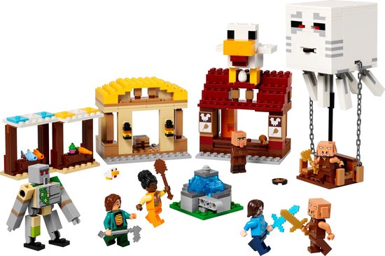 LEGO Minecraft De Ghast-Ballon Aanval op het dorp - 21273