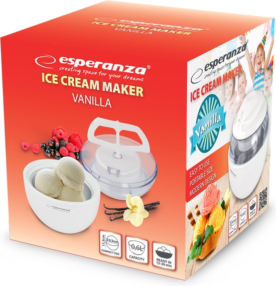 Esperanza ijsmachine - Ice Cream Maker - Wit