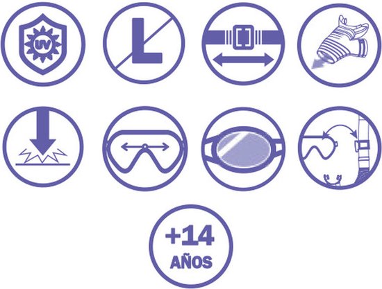 Bestway Set Masker en Buis Volwassene Anatomische Bandje Assorti Kleur +14 Jaar Strand en Zwembad 24071