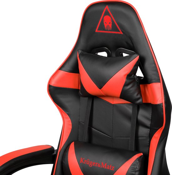 Krüger&Matz GX-150 game stoel - gaming chair - gamingstoel - zwart / rood