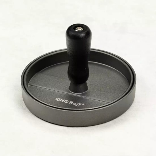 Kinghoff - Hamburgerpers - Aluminium - Antikleef - 12cm