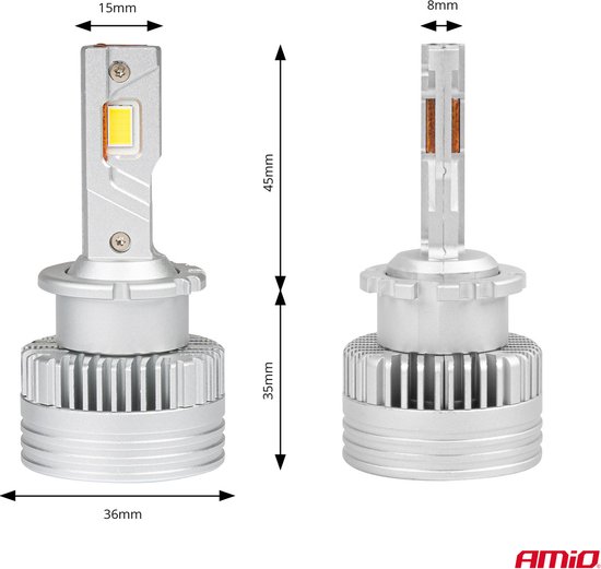 AMiO LED Koplampen D-Basic-serie D4S/D4R Dimlichten Wit