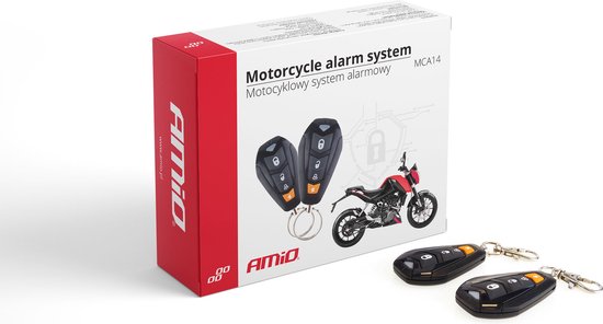 AMiO Universeel Motor Beveiligingsalarm DIY met Draadloze Afstandsbediening Alarm