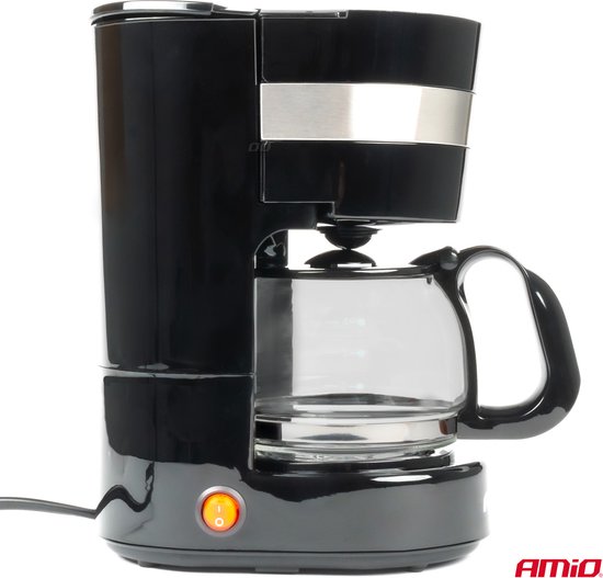AMiO Koffiezetapparaat Auto Koffiezetter met Koffiekan (24v/250w) Zwart met Autostekker Sigarettenaanstekerplug
