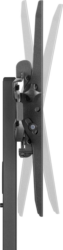 Cabletech Verrijdbare TV Standaard statief - Draaibaar - Hoogte instelbaar - Televisiebeugel - 32- 55 inch - max belastbaar gewicht 35 Kg - Ideaal voor thuis, kantoor presentaties