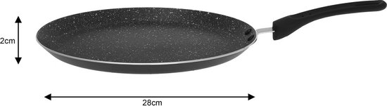 Kinghoff 1128 - pannenkoekenpan - Ø28 cm - Ook voor inductie
