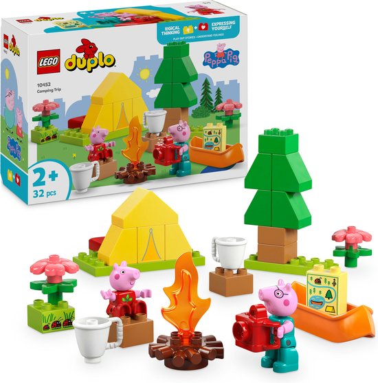 LEGO® DUPLO® Peppa Big Kampeertrip, Bouwbare Speelset - 10452