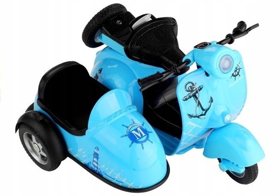 Speelgoedmotor 1:14 met Licht, Geluid en Pull-Back Functie - 3 Kleuren