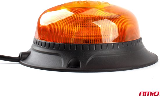 AMiO Oranje LED Zwaailicht Noodverlichting met Magneet 18LED 12/24V