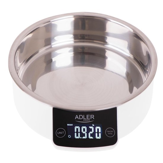 Adler AD3166 - keukenweegschaal met ingebouwde kom / 900ml