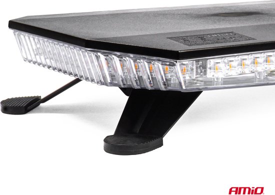 AMIO Stroboscoop Zwaailicht LED Waarschuwingslichtbar 156 LED 1168mm Oranje - Professionele Signaalverlichting met 51 Lichtfuncties