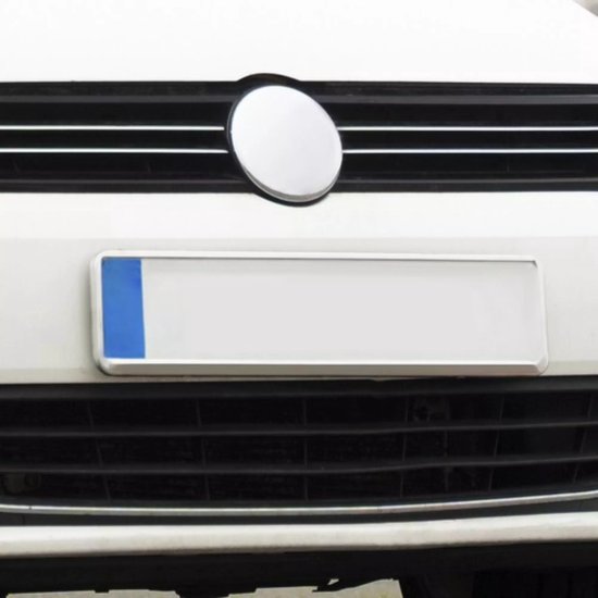 Xtrobb Kentekenplaathouder - 2x stuks - zilver - ABS - 53 x 14 cm - nummerplaathouder - kentekenplaat - auto