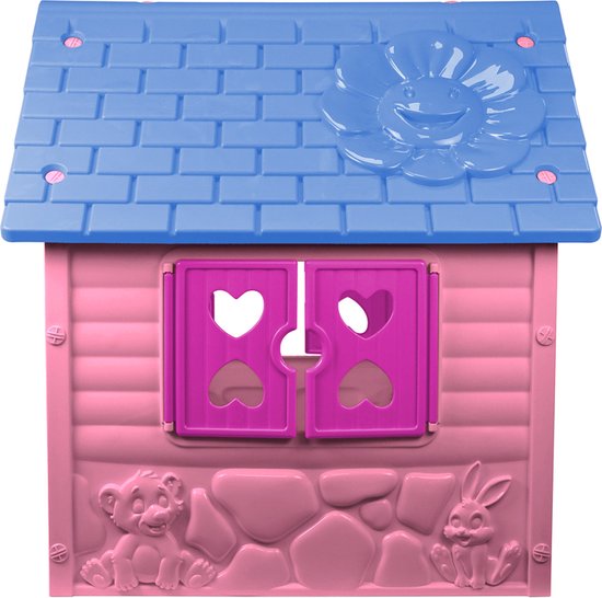 My First Playhouse Speelhuisje voor Buiten - Roze - 90 x 98 x 106 cm - Maximale belasting: 25 kg