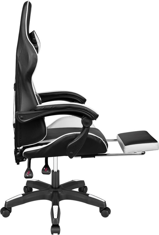 Krüger&Matz GX-150 game stoel - gaming chair - gamingstoel - zwart / wit