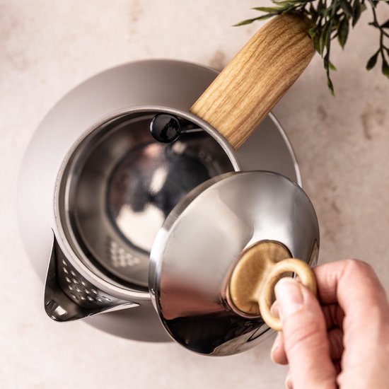 Klausberg 7707 - Retro Waterkoker - 1,7L - RVS - Beige